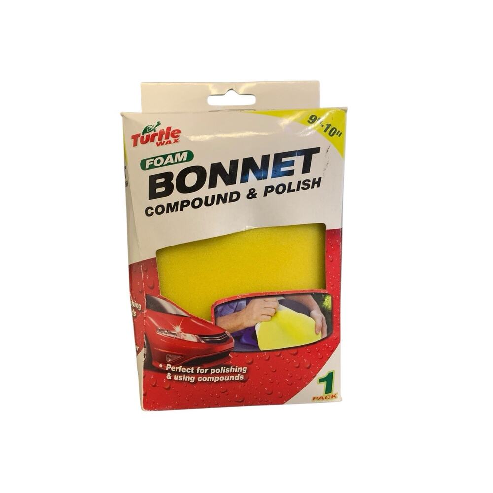 Turtle Wax 9" To 10" Washable Foam Compound Polish Polishing Bonnet‎ TW40411W